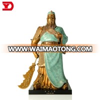 High quality chinese style guan gong bronze warrior statue