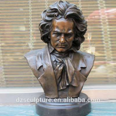 famous Musician beethoven bust bronze statue for Music theatre