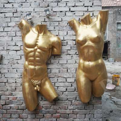 wall decorative life size male torso sculpture for sale