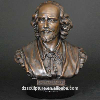 famous English writer Shakespeare bronze bust statue